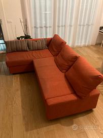 Divano letto angolare IKEA FRIHETEN arancione