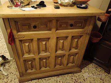 cassettone con ripiani interni vintage 