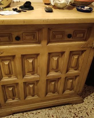 cassettone con ripiani interni vintage 