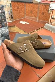 Birkenstock Boston Suede Mink 38 Nuove