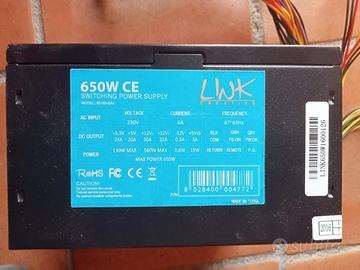 ALIMENTATORE PC LINK CREATIVE ATX 650W