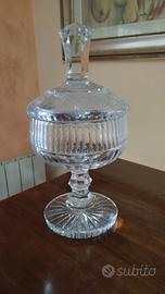 alzata di vetro e cristallo 