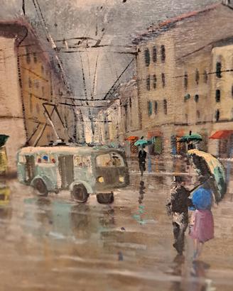 Quadro pittore labronico Angelo Tardelli