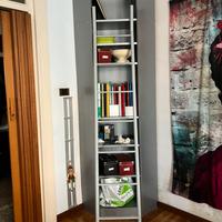 Scala metallo grigio chiaro per billy ikea