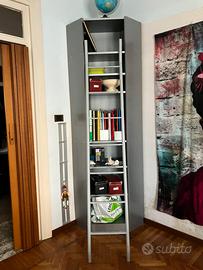 Scala metallo grigio chiaro per billy ikea