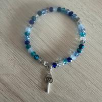 Bracciale cristalli blu