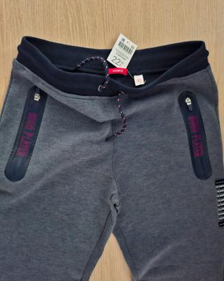 Pantaloni tuta Okaïdi grigi NUOVI con cartel 14an