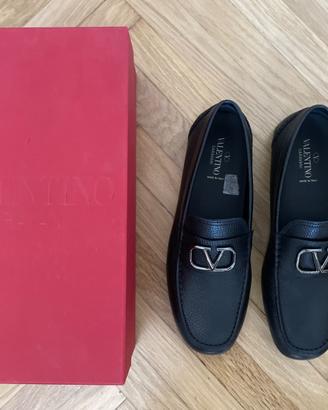 Mocassini neri Valentino Garavani 43