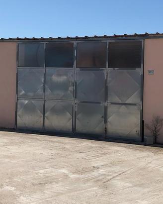 Porta scorrevole 2 ante per capannone agricolo