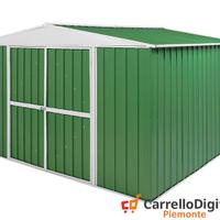 Box in Acciaio da giardino 360x345 150kg verde