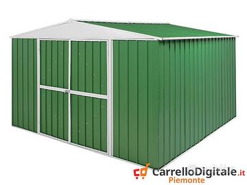 Box in Acciaio da giardino 360x345 150kg verde