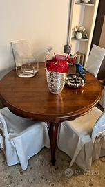 Tavolo rotondo stile barocco