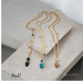 collana in acciaio con cuore by Nalì