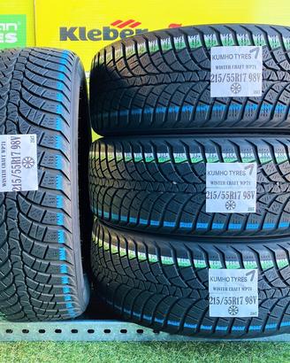 X4: Invernali 215/55R17 98V -KUMHO- al 85%