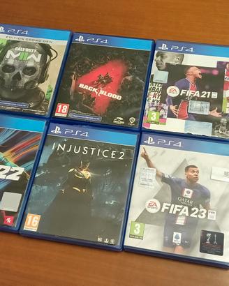 Giochi PS4, Injustice 2, Fifa, Cod MW2, W2k22