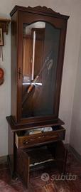 Mobile Fuciliera Antico in Legno Vetrina armi