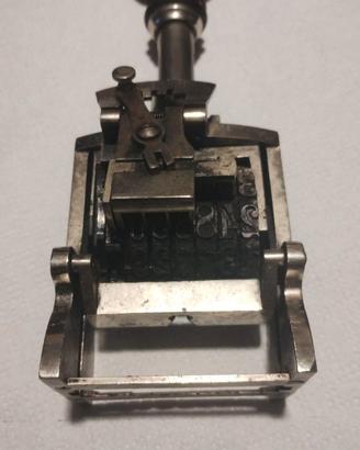 Timbro anni '60 numeratore 000000-999999