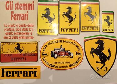 adesivi stickers Ferrari logo vintage lotto - Collezionismo In vendita a  Bergamo
