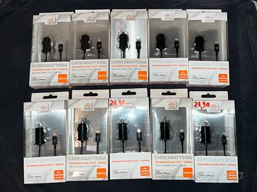 Set 10pz Caricatori Iphone IPad iPod lightning aut