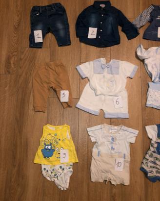 Vestiti neonato estivo 3-6 mesi+giubotto BRUMS  (1