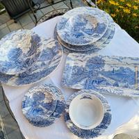 Myott's England Charm ceramica blu piatti