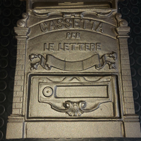 Cassetta per lettere in ghisa da murare