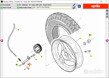 -Leva camma apriganasce Aprilia SR50 AP8232678
