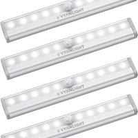 VYANLIGHT luci LED con sensore, 10 LED, batteria,