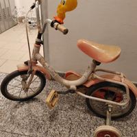 Bici con rotelle x bimbi età 2-4 anni