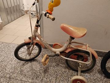 Bici con rotelle x bimbi età 2-4 anni