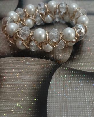 bracciale perle  donna