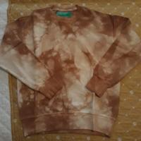Benetton felpa tye dye marrone