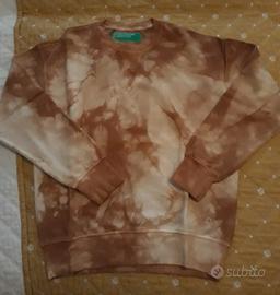 Benetton felpa tye dye marrone