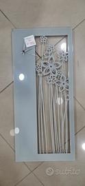 Orologio da parete in plexiglas fiori