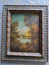 Pittura ad olio d'epoca
