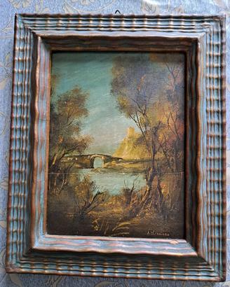 Pittura ad olio d'epoca