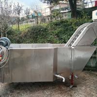 Vasca lavaggio pomodori frutta + sciacquatrice