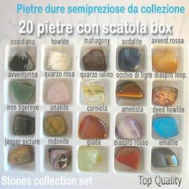 20 MINERALI DA COLLEZIONE indicazioni e BOX