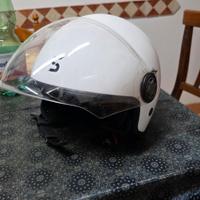 casco da moto bianco SKA-P