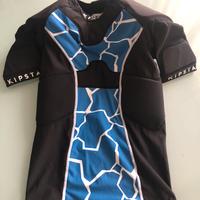Maglia con protezioni rugby 11/12 anni