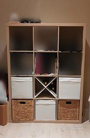 Scaffale kallax 3x4 con accessori