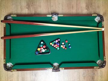 Gioco biliardo stecca in legno con palline