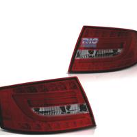 FANALI PER AUDI A6 C6 04-08 SEDAN LED ROSSO AFFUMI