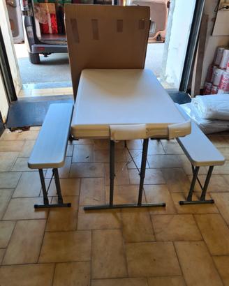 Tavolino e panchine per esterno/interno x bambini