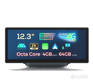 RADIO GPS ANDROID 13 AUDI Q3 12.3" 4GB+64GB