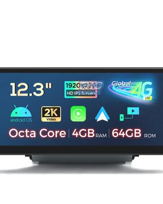 RADIO GPS ANDROID 13 AUDI Q3 12.3" 4GB+64GB
