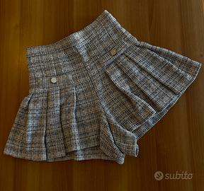 Gonna pantaloncino in tweed