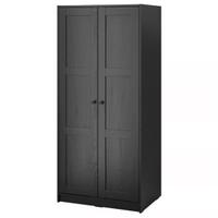 2x IKEA RAKKESTAD Guardaroba, marrone-nero