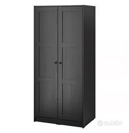 2x IKEA RAKKESTAD Guardaroba, marrone-nero