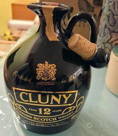 🖤 CLUNY 12 Years – Brocca in Ceramica Nera Vintag